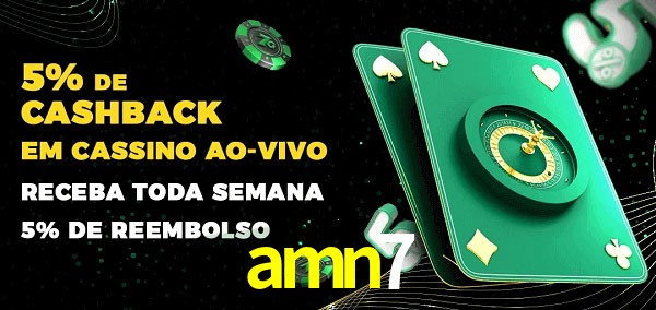 Promoções do cassino ao Vivo amn7